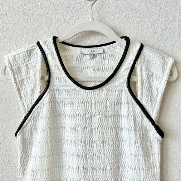 IRO Easton Mini Dress in White Size 38 (6 US) - Picture 5 of 9